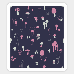 Nocturnal mushrooms Sticker